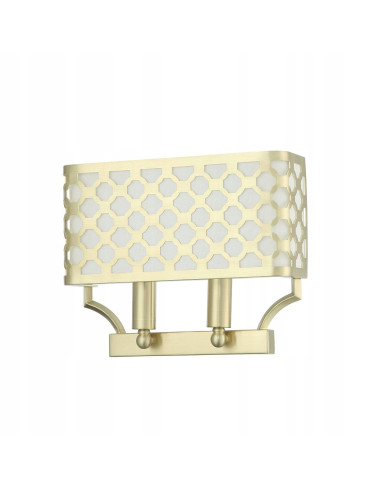 Kinkiet Verno Parette Old Gold - nowoczesna lampa ścienna o eleganckim designie i wyjątkowym geometrycznym kloszu.