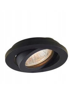 Stylowe regulowane oczko sufitowe GU10 Lagos w czerni - nowoczesne oświetlenie do salonu, sypialni i biura. 2