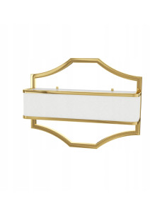 Lampa Ścienna Gerdo Parette Gold z Kremowym Kloszem – Elegancka Oświetlenie w Stylu Nowoczesnym i Klasycznym