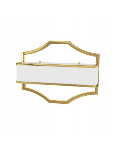 Lampa Ścienna Gerdo Parette Gold z Kremowym Kloszem – Elegancka Oświetlenie w Stylu Nowoczesnym i Klasycznym