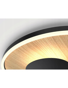 Plafon LED Reims w stylu nowoczesnym z metalowymi osłonkami, dostępny w dwóch rozmiarach – eleganckie oświetlenie biurowe 2