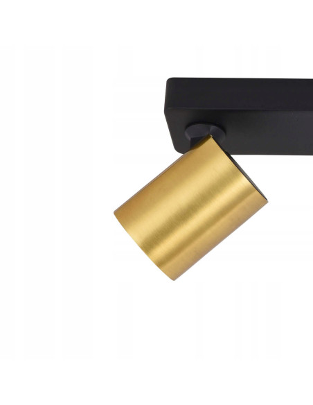 Lampa sufitowa Spot Snow z regulowanymi reflektorami, złota, 3x GU10, elegancka do nowoczesnych wnętrz