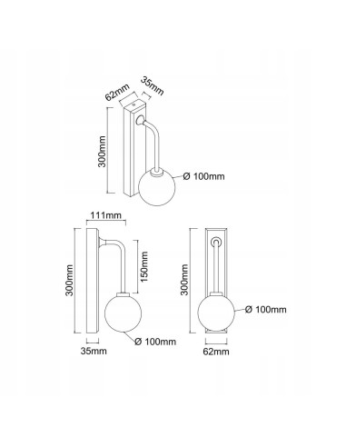 Kinkiet Ero Parette Cromo IP44 - Srebrna nowoczesna lampa ścienna z mleczną kulą do sypialni i eleganckiego holu