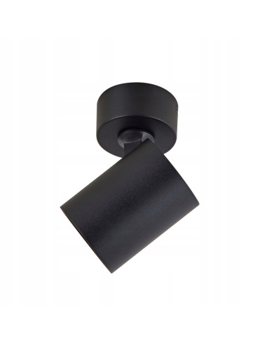 Lampa ścienna Spot Snow GU10 czarna z regulacją – eleganckie oświetlenie do sypialni i nowoczesnych wnętrz