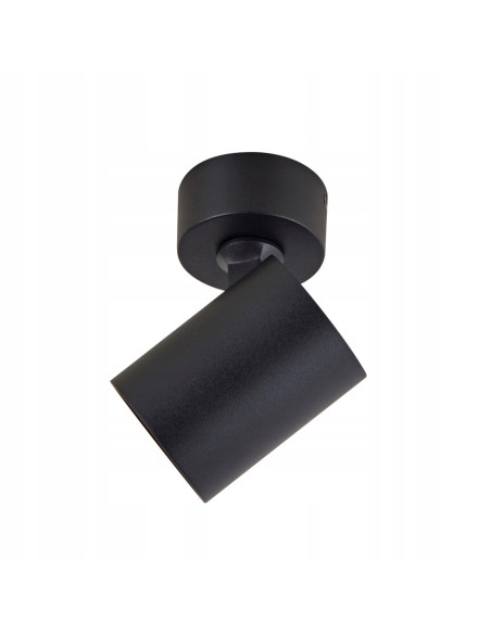 Lampa ścienna Spot Snow GU10 czarna z regulacją – eleganckie oświetlenie do sypialni i nowoczesnych wnętrz