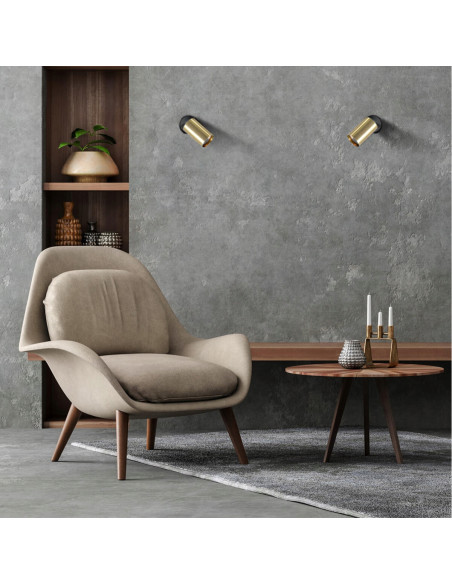 Reflektor sufitowy Snow Gold - nowoczesne oświetlenie w eleganckim złotym wykończeniu, idealne do kuchni i jadalni.