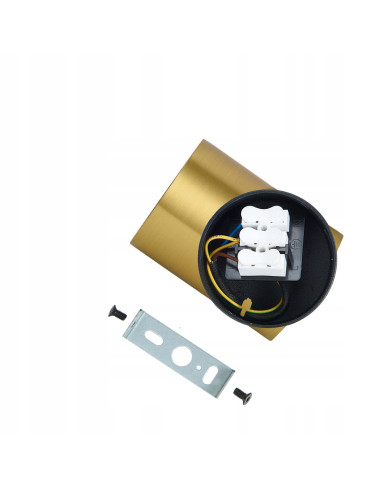 Reflektor sufitowy Snow Gold - nowoczesne oświetlenie w eleganckim złotym wykończeniu, idealne do kuchni i jadalni.