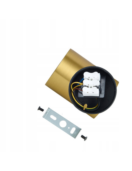 Reflektor sufitowy Snow Gold - nowoczesne oświetlenie w eleganckim złotym wykończeniu, idealne do kuchni i jadalni.