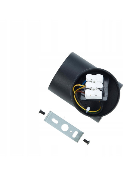 Lampa ścienna Spot Snow GU10 czarna z regulacją – eleganckie oświetlenie do sypialni i nowoczesnych wnętrz