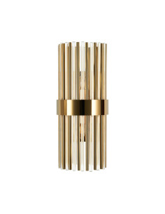 Lampa wisząca LAGO w złotym wykończeniu - eleganckie oświetlenie do sypialni i salonu, 2 punkty E14. 2