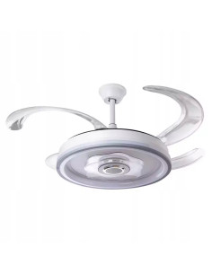 Lampa sufitowa Venti z wentylatorem i LED – nowoczesny design do sypialni, funkcjonalność i komfort użytkowania.