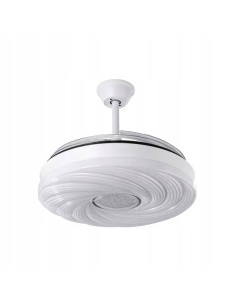 Wentylator sufitowy LED VEN z chowającymi się łopatkami, biały 50 cm - nowoczesne oświetlenie i wentylacja w jednym 2