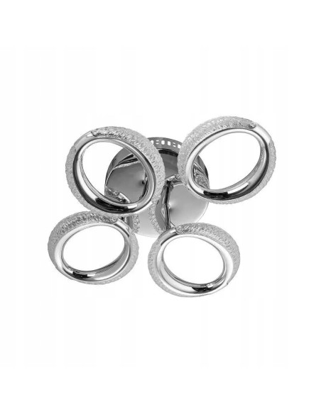 Plafon LED Koła Venti 56W srebrny, nowoczesny design do salonu, eleganckie oświetlenie o wysokiej trwałości