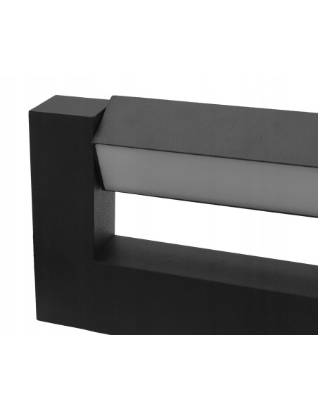Nowoczesny kinkiet LED ASTER IP54 90 cm czarny, obrotowy, wodoodporny, 2x16W - oświetlenie do wnętrz i na zewnątrz