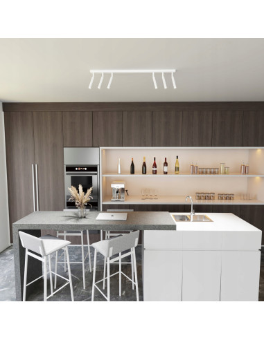 Eleganckie Regulowane Spoty IVI w Białej Barwie – Nowoczesne Oświetlenie Wnętrz z Funkcją Dostosowania Kąta Światła