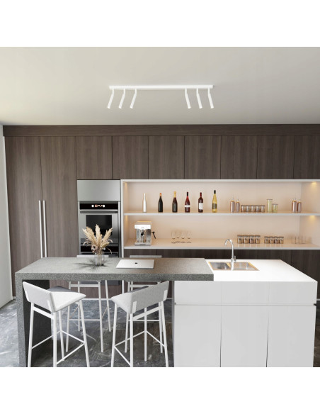 Eleganckie Regulowane Spoty IVI w Białej Barwie – Nowoczesne Oświetlenie Wnętrz z Funkcją Dostosowania Kąta Światła