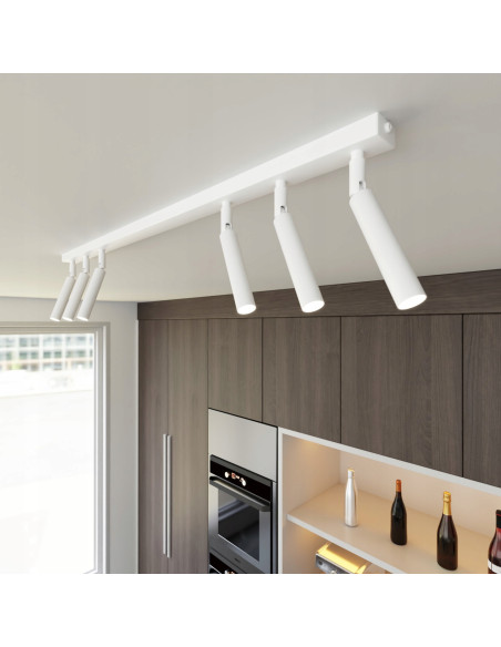 Eleganckie Regulowane Spoty IVI w Białej Barwie – Nowoczesne Oświetlenie Wnętrz z Funkcją Dostosowania Kąta Światła