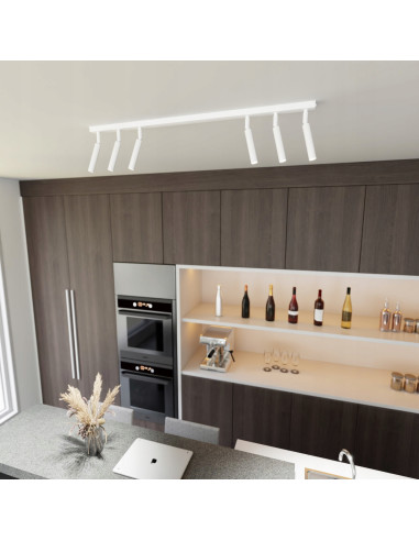 Eleganckie Regulowane Spoty IVI w Białej Barwie – Nowoczesne Oświetlenie Wnętrz z Funkcją Dostosowania Kąta Światła