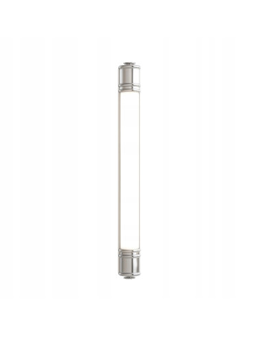Lampa LED Omi Parette Cromo 60 - Elegancka Lampa Ścienna do Biura i Łazienki, IP44, Modernistyczny Design