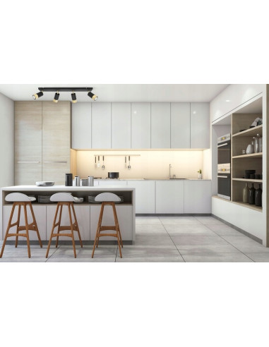 Luksusowa listwa LED w stylu glamour z 4 reflektorami czarno-złotymi do nowoczesnych wnętrz