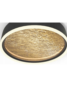 Lampa sufitowa LED BORDEAUX z elegancką złotą fakturą, 60W, 7100 LM, ściemniana - idealna do kuchni i salonu 2