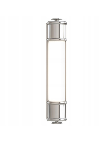 Lampka ścienna Omi Parette Cromo 30 LED – nowoczesny kinkiet do łazienki z matowym szkłem, IP44, Orlicki Design