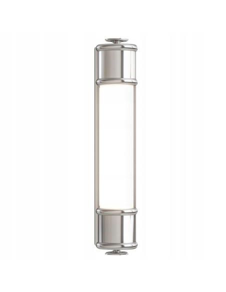 Lampka ścienna Omi Parette Cromo 30 LED – nowoczesny kinkiet do łazienki z matowym szkłem, IP44, Orlicki Design