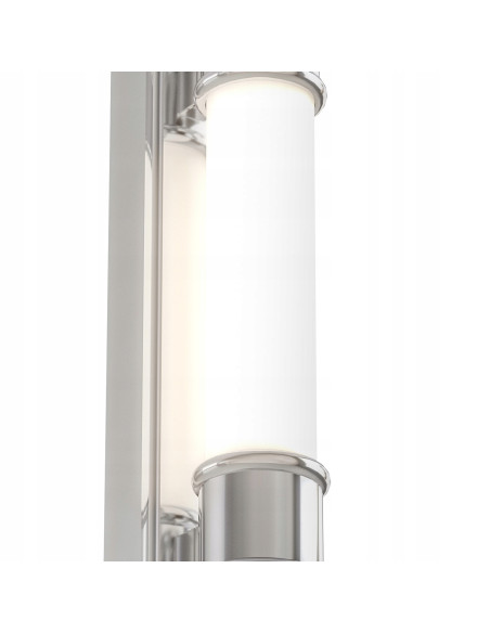 Lampka ścienna Omi Parette Cromo 30 LED – nowoczesny kinkiet do łazienki z matowym szkłem, IP44, Orlicki Design