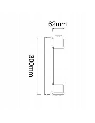 Lampka ścienna Omi Parette Cromo 30 LED – nowoczesny kinkiet do łazienki z matowym szkłem, IP44, Orlicki Design