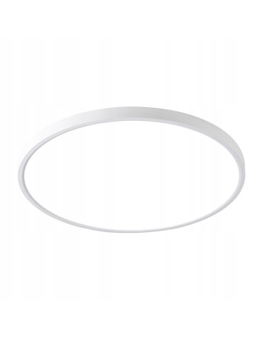 Nowoczesny plafon LED California 60 cm z regulacją barwy światła, niski profil, elegancki design do wnętrz