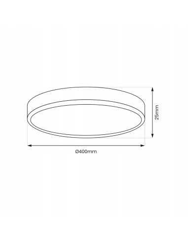 Nowoczesny Plafon LED MAQ 32W Czarny z Regulacją Barwy – Eleganckie Oświetlenie do Wnętrz i Kuchni