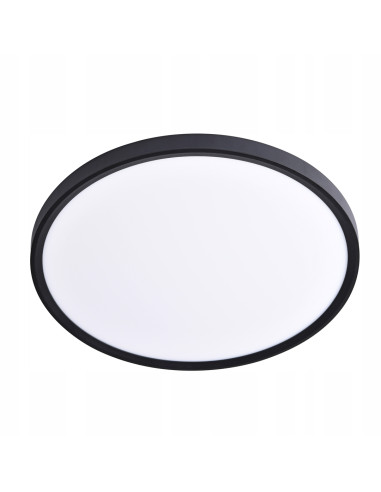 Plafon LED MAQ 50 cm czarny z regulacją barwy światła - nowoczesny i elegancki styl dla każdego wnętrza