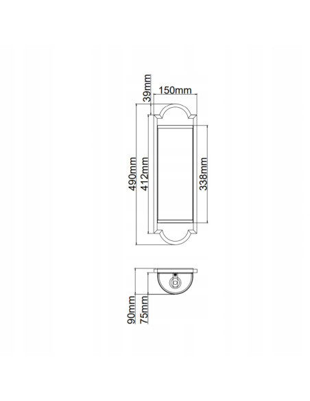 Kinkiet Hampton Libero Parette w kolorze złotym i czarnym - eleganckie oświetlenie do salonu i sypialni, 2xE14