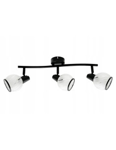 Plafon wiszący MEGAN w czerni, eleganckie oświetlenie do salonu i jadalni, 3-punktowe E14, styl nowoczesny i klasyczny 2