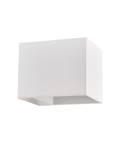 Kinkiet Alaska w białym kolorze - minimalizm i nowoczesność do oświetlenia schodów i korytarzy.