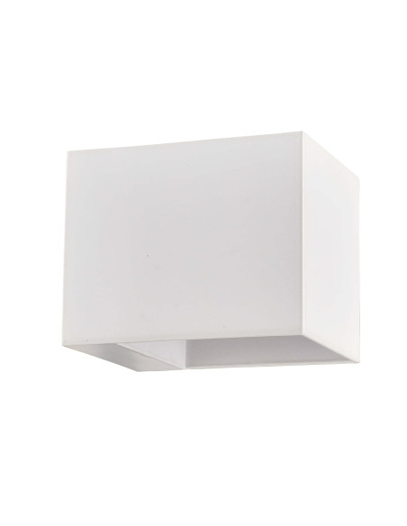 Kinkiet Alaska w białym kolorze - minimalizm i nowoczesność do oświetlenia schodów i korytarzy.