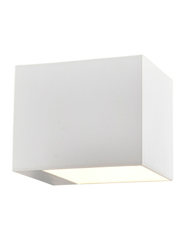 Kinkiet Alaska w białym kolorze - minimalizm i nowoczesność do oświetlenia schodów i korytarzy.