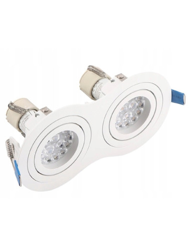 Lampa sufitowa wpuszczana Maxlight Signal II - biała, regulowane oczko, minimalistyczne oświetlenie do nowoczesnych wnętrz.