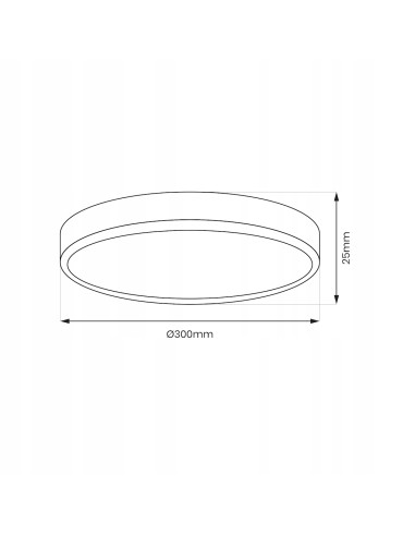 Plafon LED MAQ 24W z regulacją kolorów, nowoczesny design, transformacja w model wiszący, średnica 30 cm