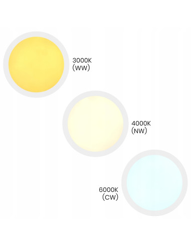 Plafon LED MAQ 40cm 32W z regulacją barwy światła, minimalistyczny design, biały, do klatki schodowej i wejścia