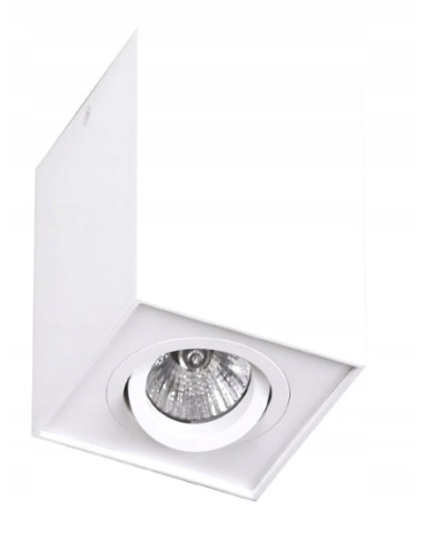Oprawa sufitowa LED Maxlight Basic Square - Regulowana, Biała, Nowoczesny Design, Aluminium, 50W, Energooszczędna