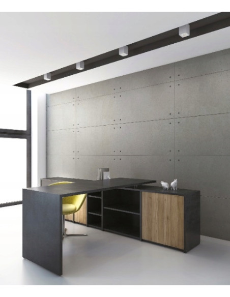 Oprawa sufitowa LED Maxlight Basic Square - Regulowana, Biała, Nowoczesny Design, Aluminium, 50W, Energooszczędna