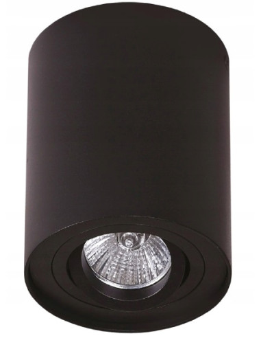 Nowoczesna Lampa Sufitowa Cylinder Maxlight Basic Round - Czarna, Energooszczędna, Stylowe Oświetlenie do Wnętrz