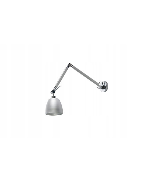Lampa Ścienna ZYTA WALL S - Srebrna Lampa z Regulowanym Wysięgnikiem dla Nowoczesnych Wnętrz