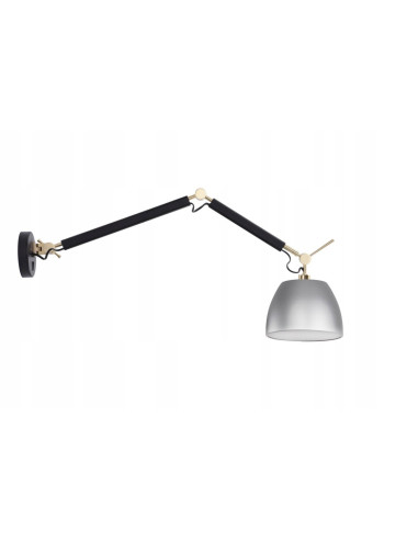 Kinkiet ZYTA WALL S w kolorze złotym z regulacją, nowoczesny design do sypialni, metalowy, E27, 60W