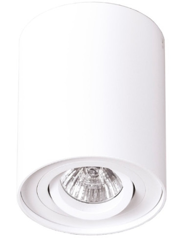 Reflektor sufitowy Maxlight Basic Round - biały, regulowane światło, nowoczesny design do wnętrz