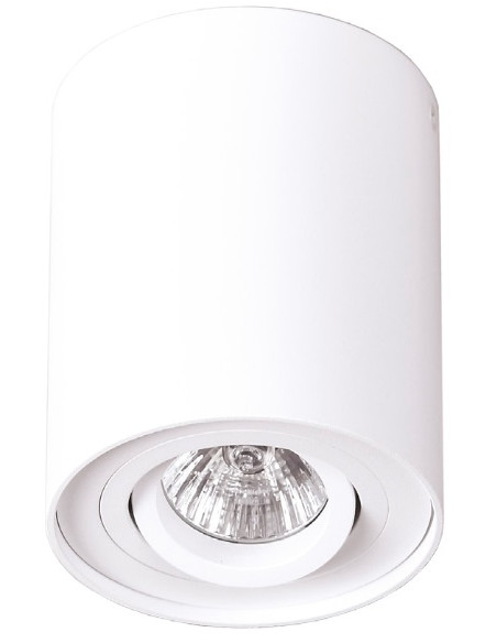 Reflektor sufitowy Maxlight Basic Round - biały, regulowane światło, nowoczesny design do wnętrz