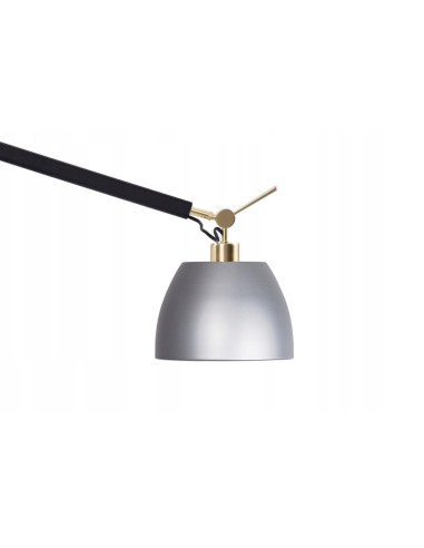 Kinkiet ZYTA WALL S w kolorze złotym z regulacją, nowoczesny design do sypialni, metalowy, E27, 60W