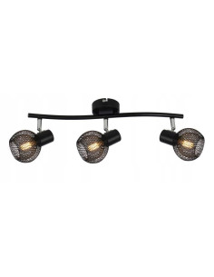 Lampa sufitowa LORETTO z metalowymi kloszami, czarna, E14 – nowoczesny reflektor do biura i wnętrz mieszkalnych