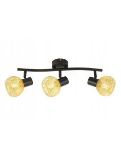 Plafon sufitowy LORETTO w złotej metalowej siateczce – elegancja do salonu, jadalni i sypialni